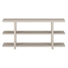 Hudson&Canal - Console Acosta de 162 cm de largeur, , blanc aulne-Fabriqué à partir de matériaux MDF de haute qualité