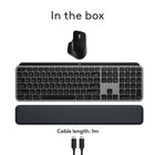 Logitech - MX Keys S Combo for Mac, clavier et souris sans fil, repose-poignets, clavier rétroéclairé - Gris-10