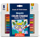 Crayola - Marqueur Doodle & Draw à changement de couleur, 8 par paquet, 2 paquets, 16 marqueurs au total-Superposez simplement une couleur sur une autre et regardez une troisième couleur entièrement nouvelle émerger