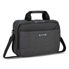 Nextech - Mallette d'affaires avec compartiment pour ordinateur portable de 15,6 pouces - Gris-Conçu avec quatre compartiments zippés pour garder vos objets essentiels organisés