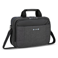 Nextech - Mallette d'affaires avec compartiment pour ordinateur portable de 15,6 pouces - Gris-Conçu avec quatre compartiments zippés pour garder vos objets essentiels organisés