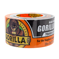 Gorilla - Ruban adhésif Tough & Wide - 2,8 po l x 25 yd L - Noir-Adhésif à double épaisseur : adhère aux surfaces lisses, rugueuses et inégales