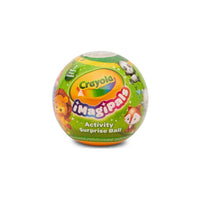 Crayola - ImagiPals boules d’activité surprises-Boule Surprise Crayola Imagipals : Chaque Jouet Mystère Crayola Imagipals Comprend 4 Crayons Crayola, 1 Jeu D'autocollants, 1 Carte De Base, 1 Gomme En Forme D'animal, 1 Page À Colorier À Collectionner Et 1 Carte/Feuille D'assemblage À Collectionner