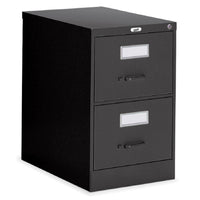 Staples – Classeur vertical format légal, 2 tiroirs, noir-Suspension progressive à roulements - fonctionnement doux