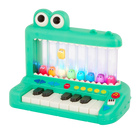 Battat - piano Croco Pop -Clavier crocodile : Un piano-jouet follement amusant pour enfants avec lumières, comptines et 8 petits crocos qui surgissent pendant que l’on joue