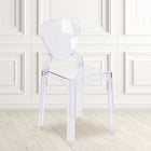Flash Furniture -  Chaise fantôme transparente avec dossier à larme-Pour une utilisation extérieure