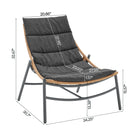 Manhattan Comfort - Ensemble de conversation moderne Sunset pour patio, 3 pièces - Gris - Lot de 3-Fabriqué en tissu imperméable de haute qualité avec un revêtement résistant aux UV