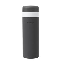 W&P - Bouteille isotherme Porter - anthracite-Bouteille isotherme, 590 ml (20 oz), anthracite, en silicone et en acier inoxydable à revêtement céramique