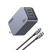 UGREEN - Chargeur Nexode Pro 100 W 3 ports GaN USB-C/USB-A-Série Nexode Pro : Le chargeur Nexode Pro 100W de UGREEN fait partie d’une nouvelle gamme de chargeurs avancés, offrant des performances de niveau professionnel grâce à une technologie de pointe.