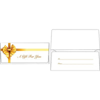 Enveloppes pour devises Action Envelope - 2-7/8 po x 6-1/2 po - nœud doré - paquet de 250-Livré avec un noeud doré