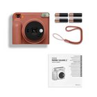 Fujifilm instax SQUARE 2 Instant Camera - Brick Red-Includes: Hand Strap, Quick Start Guide, (4) AA Batteries and 1 Year Limited Warranty