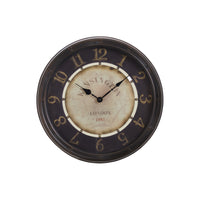 Monarch Specialties - Horloge - 16 po Rond - Horloge Murale - Brun Antique - Transitionnel-Ajoutez une touche décorative à ce mur vide avec cette charmante horloge murale ronde de 16 pouces, dotée d'un cadre en plastique durable de couleur marron antique et d'une surface en verre transparent