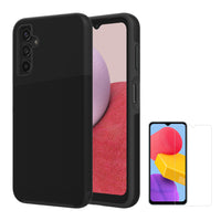 AXS - PROTech Plus Étui anti-choc avec double couches & ARMORGlass Protecteur d'écran pour Samsung Galaxy A14 5G - Noir-PROTech Plus - Résistant aux chutes jusqu’a 10 pieds