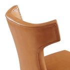 Modway - Curve Cuir végane Chaise à manger - Tan-8