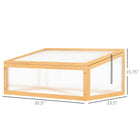 Outsunny - Serre de jardin portable 8 pi x 6 pi x 7 pi avec 18 étagères- Panneaux transparents en polycarbonate permettant une transmission maximale de la lumière tout en retenant la chaleur  
