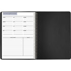 AT-A-GLANCE - Cahier de rendez-vous quotidien pour groupe de quatre personnes 2026 - 11 po H x 7 7/8 po l - noir - anglais-Rendez-vous aux 15 minutes, 7 h 00 à 19 h 45