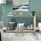 Hudson&Canal - Console Osmond 55" de largeur - Blanc aulne-Caractéristiques assemblage facile