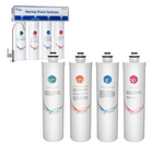 iSpring - F4-CUA4 ensemble de filtres d'ultrafiltration CU-A4 - sédiments, UF, KDF et charbon - paquet de 4-Filtre facile À remplacer Le remplacement du filtre est conçu pour la simplicité Aucune nécessité de débrancher les tuyaux ou les conduites d'eau Il suffit d'enclencher / déclencher les cartouches de filtre par rotation pour un changement de filtre en un clin d'œil