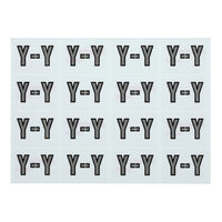 Oxford – Étiquettes alphabétiques compatibles Datafile, « Y », blanc/gris, paq./240-Assignez des lettres spécifique aux sections de classement individuelles