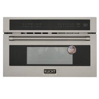Kucht - Four micro-ondes encastré 30 po, 1,6 pi³ - Micro-ondes à convection et friteuse à air - Acier inoxydable-Porte à ouverture vers le bas 