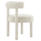 Modway - Toulouse Tissu Boucle Chaise à manger - Ivoire-7