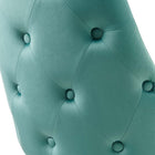 Modway - Adorn Touffe Performance Velvet Fauteuil d’appoint de salle à manger - Sarcelle-8