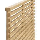 Modway - Render Fixation murale Tête de lit jumelée, Chêne-Construction durable en panneaux de particules