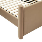 Modway - Rael Performance Velvet Lit plateforme Queen, Taupe-7
