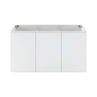 Modway - Bryn Fixation murale de 48" Vanité de salle de bain (lavabo non inclus) - Blanc-8