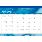 BrownTrout - 2026 Calendrier de bureau mensuel de 18 mois - Blush craquelé - 14 po x 10 po-Grandes Pages de Jour Spacieuses - Tous les jours fériés les plus importants et les phases de la lune sont indiqués, avec beaucoup d'espace pour inscrire des notes et des rendez-vous
