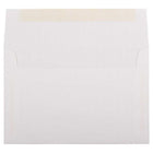 JAM Paper Enveloppes d'invitation Strathmore A8 - 5,5 x 8,125 po - Vergé blanc brillant - paquet de 50-Taille : A8 (5,5 x 8,125 pouces)