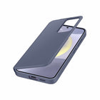 Samsung - Coque Portefeuille à Vue Intelligente pour Samsung Galaxy S24 - Violet-Ouvrez la couverture pour trouver une poche de sécurité à l'intérieur