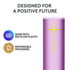 Ultimate Ears - MEGABOOM 4, enceinte Bluetooth portable étanche, Lilas enchanté-Magic Button: lecture, pause, piste suivante et contrôle de votre service de streaming- configurez des playlists en un clic sur des plateformes telles que Spotify, Amazon Music sous Android ou Apple Music sous iOS