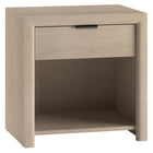 Hudson&Canal - Table de chevet rectangulaire Clara 24 po, aulne blanc-Design moderne et contemporain pour votre chambre, les chambres d'amis ou tout autre endroit où vous avez besoin d'un peu plus d'espace de rangement