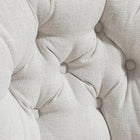 HOMCOM - Chaise de bureau sans accoudoirs avec siège large et épais, rembourré - blanc-Couleur : blanc crème