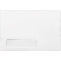 JAM Paper - Enveloppes à Fenêtre, Blanc, 6 x 9, Paquet de 500-Couleur: blanc