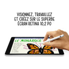 Apple -  iPad, écran Retina 10,2 po, Wi-Fi, puce A13 Bionic, 256 Go, iPadiOS 15, argent-Stockage interne 256 Go
