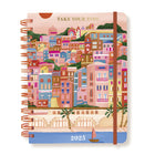 Graphique - 2024-2025 Académique Paysage Rose Hebdomadaire/Mensuel Planificateur de Bureau - 15.24 x 20.32 cm-18 mois