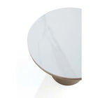 Manhattan Comfort - Table d’appoint Glenn 19,68 po style moderne et glamour - Or-Le diamètre du plateau mesure 19,68 pouces