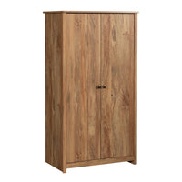 Sauder - Meuble de rangement River Ranch - Mangue Sindoori-Rangement multi-pièces:  Cette armoire fonctionnelle peut répondre à vos besoins de rangement dans diverses pièces – salon, cuisine, buanderie ou chambre à coucher