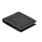Roots - Portefeuille Slim Fold de pour hommes avec carte d'identité amovible - Noir-2 poches fendues