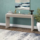 Hudson&Canal - Console Lawrence , 55 po de largeur, blanc aulne-Nettoyer avec un chiffon doux et sec, sans produits chimiques agressifs ni produits de nettoyage abrasifs