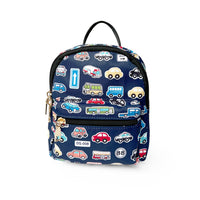 Nicci - Sac à dos pour enfants avec imprimé voiture - Marine-Bretelles de sac à dos réglables