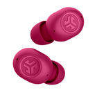 JLab - Jbuds Mini Véritables Écouteurs Sans Fil - Rose-Plus de 20 heures d'autonomie (plus de 6 heures dans les écouteurs, plus de 2 charges complètes dans l'étui), Microphones ENC pour des appels téléphoniques clairs + mode Be Aware