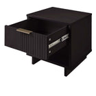 Manhattan Comfort - Table de nuit moderne Granville 18,11" à 1 tiroir - Noir - Lot de 2-10