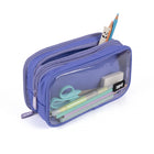 ZIPIT - Trousse à crayons à 3 poches 'Half & Half' - Violet-Garantie du fabricant limitée à vie