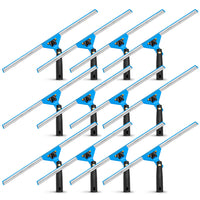 Gritt Commercial - Raclette pivotante pour fenêtres de 18 po avec déclenchement rapide - Lot de 12-Nettoyage de vitres sans traces