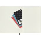 Moleskine - Carnet semainier 12 mois 2027 , XL 7.5" x 9.75", Couverture souple , Noir-Autocollants pour personnaliser vos plans et autocollants année pour le dos du carnet