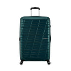 American Tourister - Surftime Spinner - Grand - sarcelle métallique-Les roues jumelées Spinner facilitent la navigation dans les allées étroites des avions, ainsi que sur une variété de surfaces.