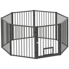 PawHut - Parc à chiots 8 panneaux avec porte - 30 po H-Utilisation polyvalente pour l'intérieur, l'extérieur ou comme barrière pour chien